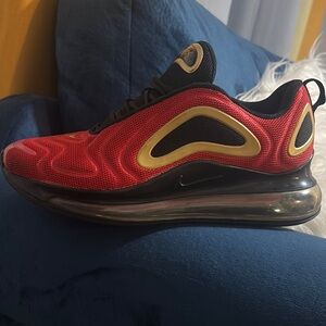 Nike Red and Gold Sneakers